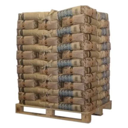BADGER PELLET, DIN Plus en EN Plus normen. - Pallet van 65 zakken van 15 kg