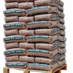 Pallet Brazeco PREMIUM houtpellets Din+ of EN+ A1 gecertificeerd, pellets in 65 x 15kg zakken