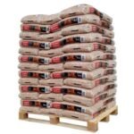 Pallet Excellent hout DIN Plus, Plus A1 gecertificeerd 65 x 15 kg zakken